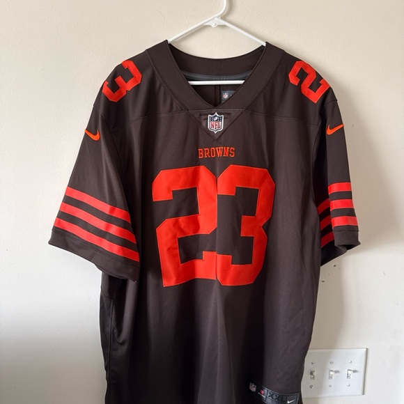 NFL Brown and Orange Men's Jersey